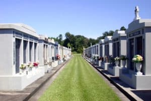 cemetery for mausoleum