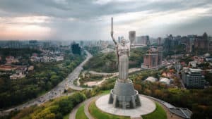 Monument in Kiev Ukraine
