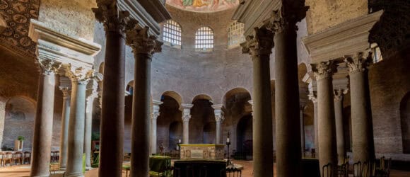interior of The Mausoleum of Santa Costanza