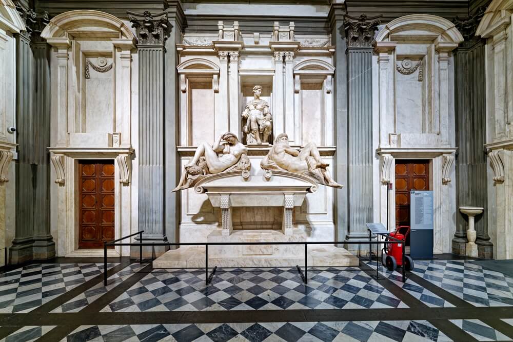The Medici Chapels in Florence are filled with Renaissance art and sculptures.