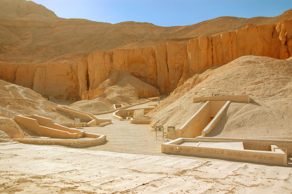 The Valley of the Kings outside of Luxor contains royal tombs carved directly into rock.